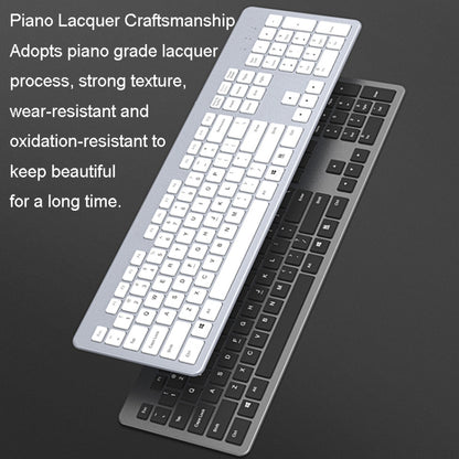 B035 2.4G Wireless Keyboard Scissor Foot Construction Silent Office Laptop External Keyboard, Color: Double-mold Bluetooth Gray - Wireless Keyboard by PMC Jewellery | Online Shopping South Africa | PMC Jewellery | Buy Now Pay Later Mobicred