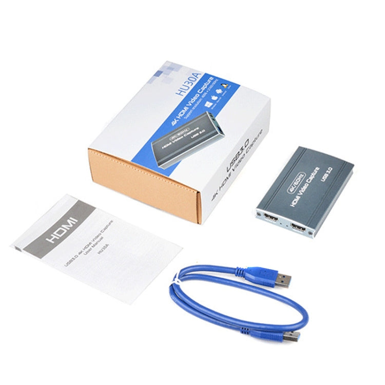 FJGEAR FJ-HU30A USB3.0 Capture Card 4K Game Live Recording Box - Video Capture Solutions by FJGEAR | Online Shopping South Africa | PMC Jewellery | Buy Now Pay Later Mobicred