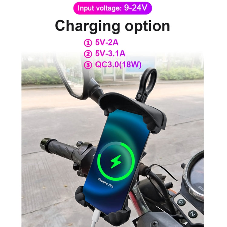 Motorcycle Sunshade Rainproof Mobile Phone Holder, Shape: Handlebar Holder No Charge - Holder by PMC Jewellery | Online Shopping South Africa | PMC Jewellery | Buy Now Pay Later Mobicred