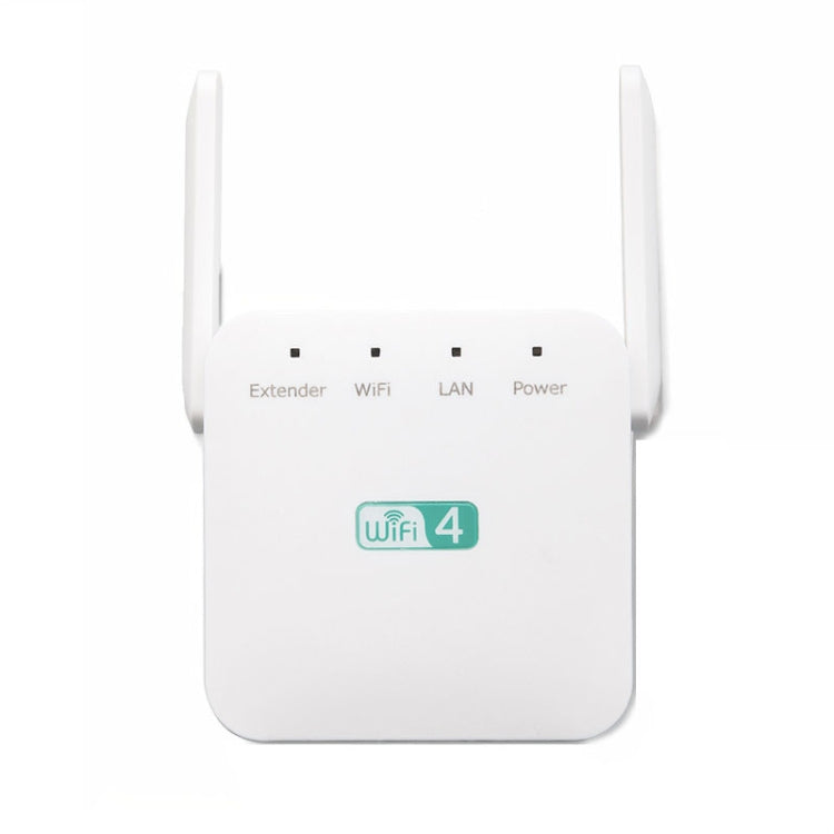 2.4G 300M Wi-Fi Amplifier Long Range WiFi Repeater Wireless Signal Booster EU Plug White - Broadband Amplifiers by PMC Jewellery | Online Shopping South Africa | PMC Jewellery | Buy Now Pay Later Mobicred