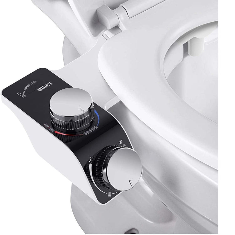 Bidet Toilet Seat Attachment With Hot & Cold Double Nozzle Personal Hygiene 3/8 For Europe - Toilet Accessories by PMC Jewellery | Online Shopping South Africa | PMC Jewellery