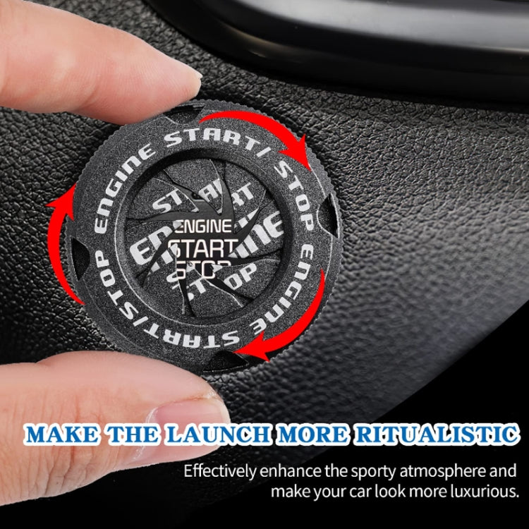 Car Motorcycle One-button Start Button Ignition Switch Rotating Protective Cover(Black) - Decoration Rings by PMC Jewellery | Online Shopping South Africa | PMC Jewellery | Buy Now Pay Later Mobicred