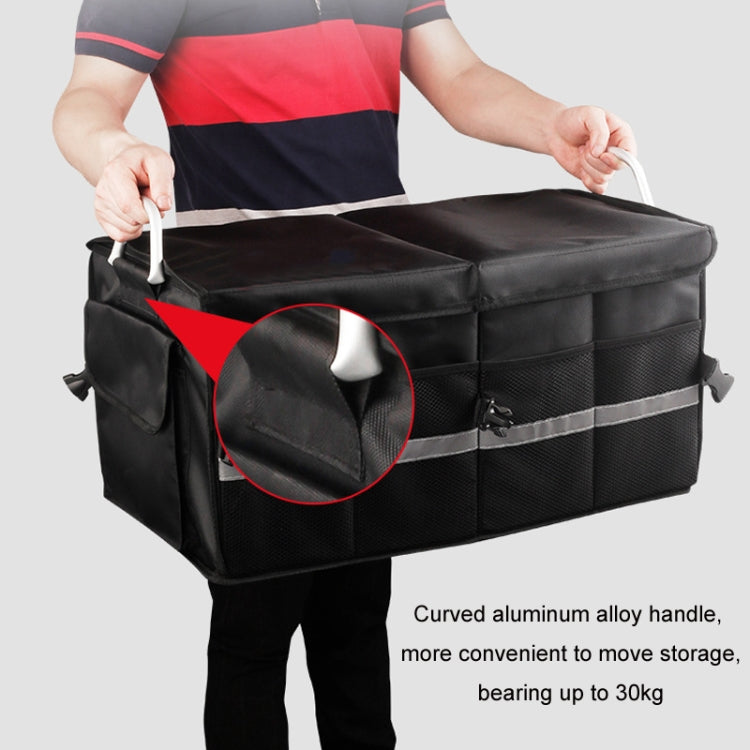 Car Trunk Storage Box Oxford Cloth Folding Organizer With Reflective Strips, Color: Large Gray - Stowing Tidying by PMC Jewellery | Online Shopping South Africa | PMC Jewellery | Buy Now Pay Later Mobicred