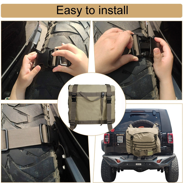 Outdoor Camping Off-road Vehicle Spare Tire Tool Miscellaneous Storage Bag, Color: Black - Stowing Tidying by PMC Jewellery | Online Shopping South Africa | PMC Jewellery | Buy Now Pay Later Mobicred