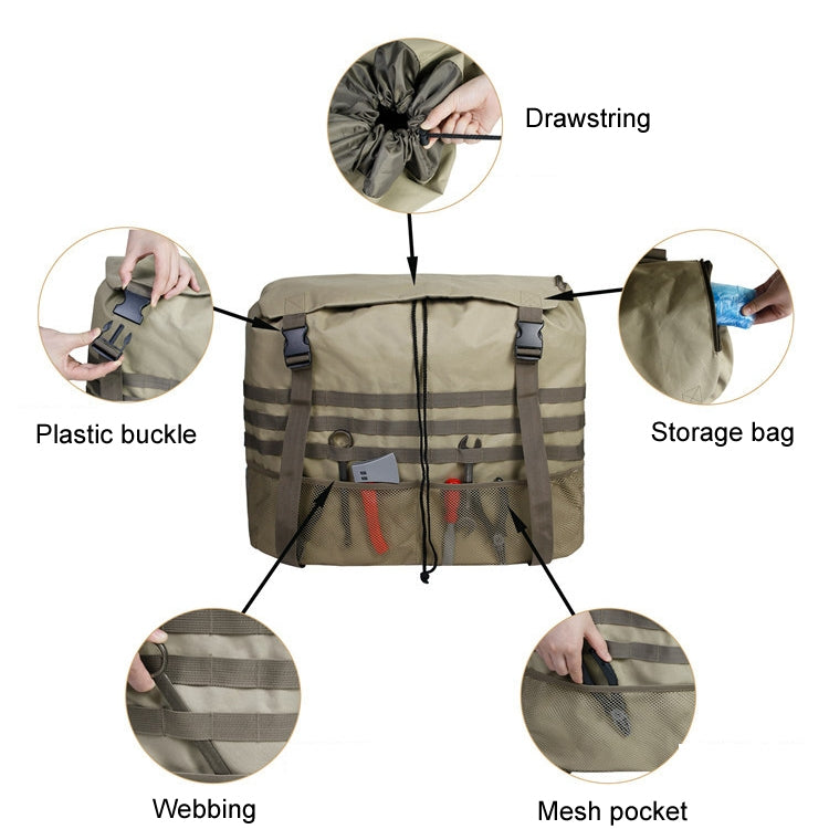 Outdoor Camping Off-road Vehicle Spare Tire Tool Miscellaneous Storage Bag, Color: Black - Stowing Tidying by PMC Jewellery | Online Shopping South Africa | PMC Jewellery | Buy Now Pay Later Mobicred