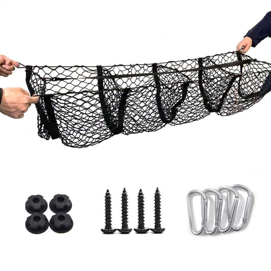 Pickup Truck Three-dimensional Net Bag Off-road Vehicle Trunk Luggage Net Bag, Size: 90x30cm(Four Pocket) - Stowing Tidying by PMC Jewellery | Online Shopping South Africa | PMC Jewellery | Buy Now Pay Later Mobicred