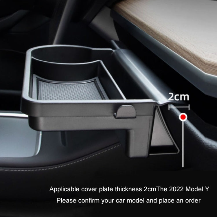 For Tesla Model 3/Y Front Passenger Glove Box Water Cup Holder Storage Box(Black) - Stowing Tidying by PMC Jewellery | Online Shopping South Africa | PMC Jewellery | Buy Now Pay Later Mobicred