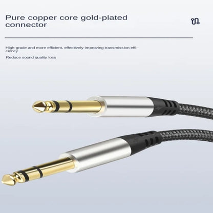 10m Audio Mixing Console Amplifier Drum Connection Cable 6.35MM Male To Male Audio Cable 28AWG OD4.0MM(Silver) - Microphone Audio Cable & Connector by PMC Jewellery | Online Shopping South Africa | PMC Jewellery | Buy Now Pay Later Mobicred