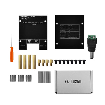 ZK-502MT 50W x 2 2.0 Stereo Bluetooth Audio Digital HIFI Power Pipe Module - Breadboard / Amplifier Board by PMC Jewellery | Online Shopping South Africa | PMC Jewellery