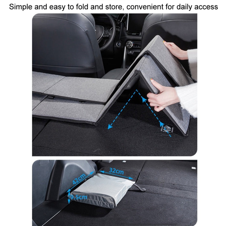 Car Camping Bed Folding Board SUV Rear Row Extension Board For Tesla, Color: Gray Embossed - Seat Accessories by PMC Jewellery | Online Shopping South Africa | PMC Jewellery | Buy Now Pay Later Mobicred