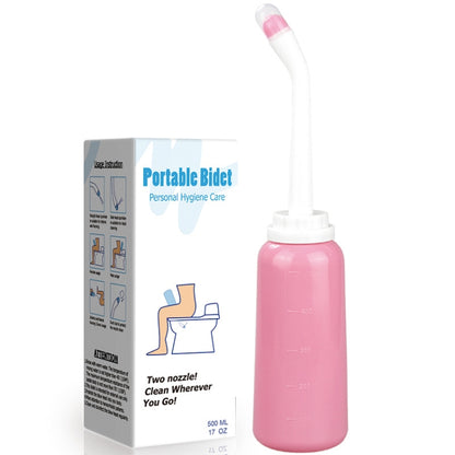 500ml  Portable Travel Bidet Bodily Peri Wash Bottle For Postpartum Care(Pink) - Others by PMC Jewellery | Online Shopping South Africa | PMC Jewellery | Buy Now Pay Later Mobicred