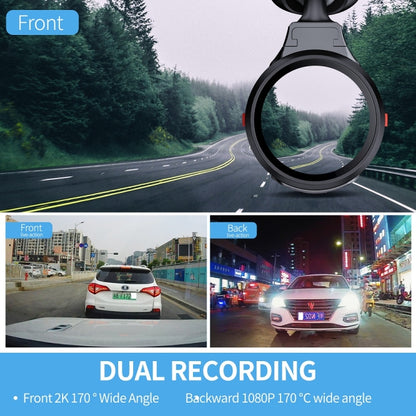 FISANG 2K HD Night Vision Car WIFI Car Driving Recorder, Model: Double Record - Car DVRs by FISANG | Online Shopping South Africa | PMC Jewellery | Buy Now Pay Later Mobicred