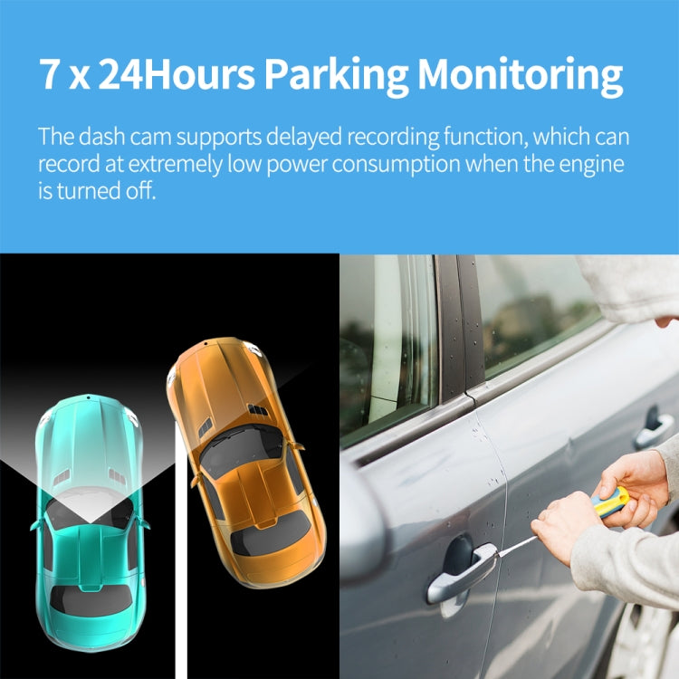 FISANG 2K HD Night Vision Car WIFI Car Driving Recorder, Model: Double Record - Car DVRs by FISANG | Online Shopping South Africa | PMC Jewellery | Buy Now Pay Later Mobicred