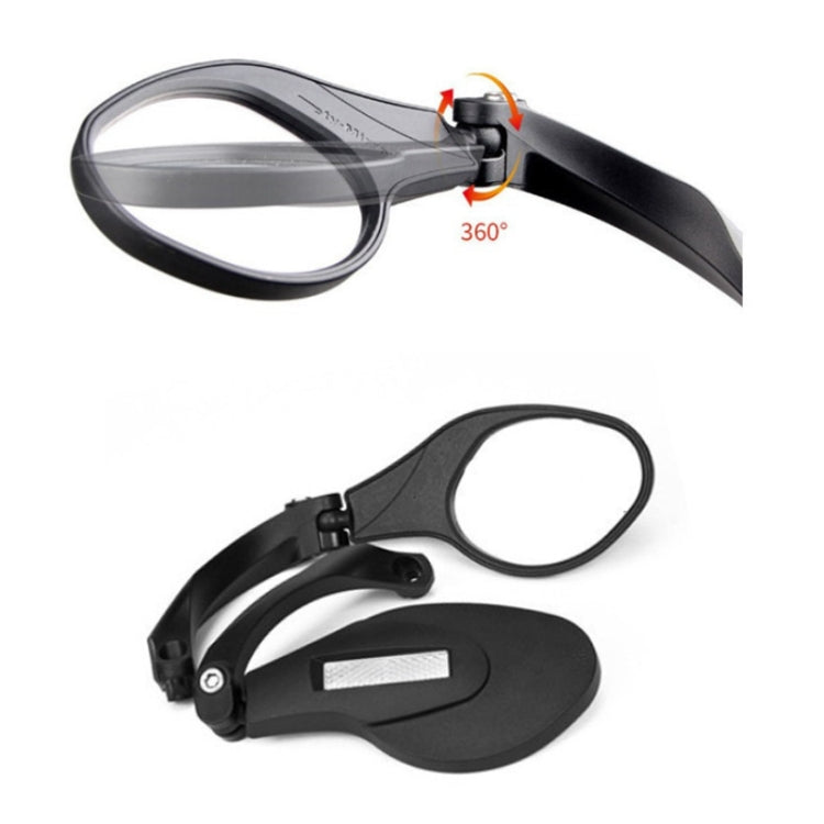 Motorcycle Wide View Rear View Mirror Bicycle Reflector, Color: Round Left - Side Mirrors by PMC Jewellery | Online Shopping South Africa | PMC Jewellery | Buy Now Pay Later Mobicred