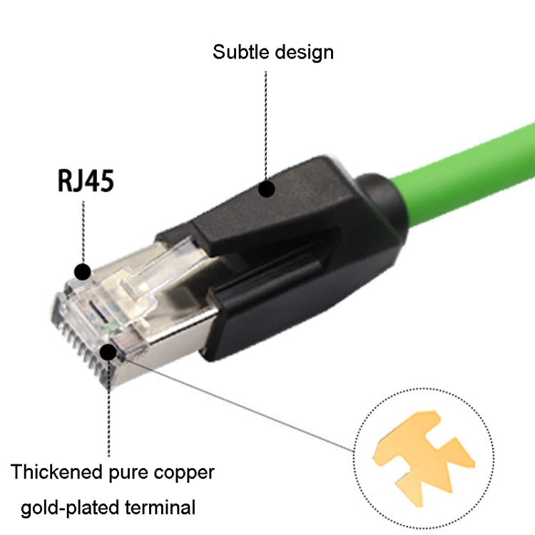 25m CAT6 Double Shielded Gigabit Industrial Cable Vibration-Resistant And Highly Flexible Drag Chain Cable - Lan Cable and Tools by PMC Jewellery | Online Shopping South Africa | PMC Jewellery