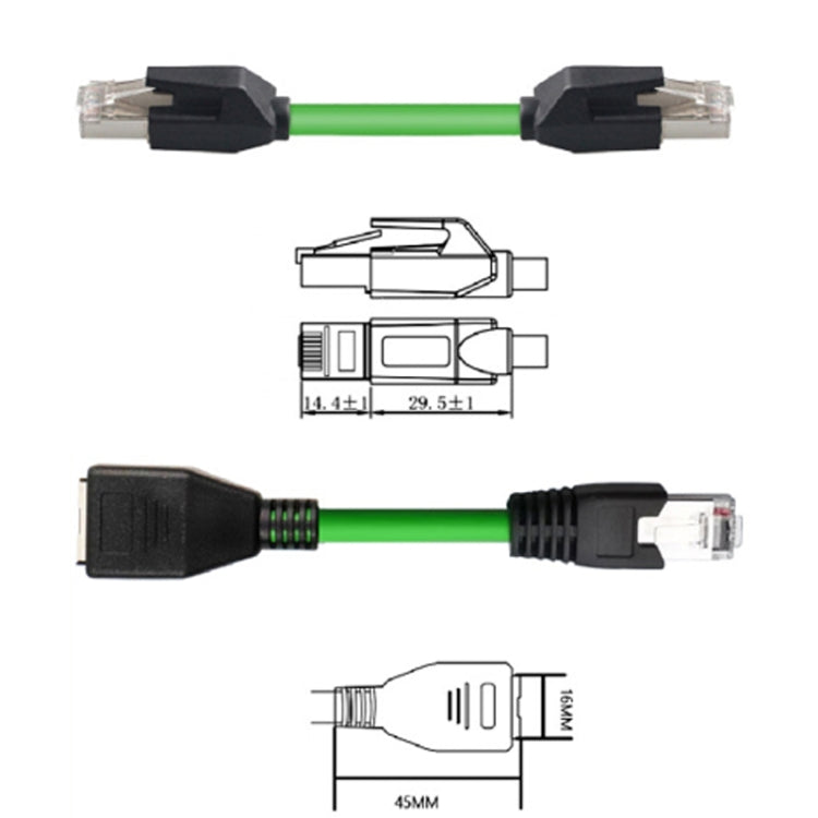 15m CAT6 Double Shielded Gigabit Industrial Cable Vibration-Resistant And Highly Flexible Drag Chain Cable - Lan Cable and Tools by PMC Jewellery | Online Shopping South Africa | PMC Jewellery | Buy Now Pay Later Mobicred