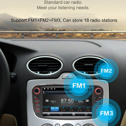 For Ford Focus 7 Inch HD Android Navigation Bluetooth RDS Radio, Size: 2+32G(Silver) - Car MP3 & MP4 & MP5 by PMC Jewellery | Online Shopping South Africa | PMC Jewellery | Buy Now Pay Later Mobicred