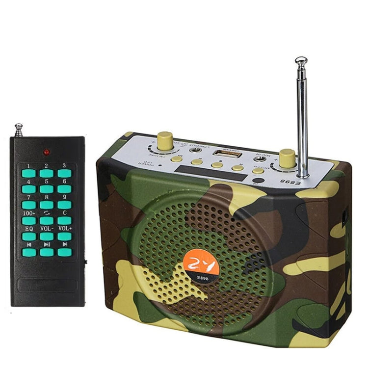 25W  Bluetooth Voice Amplifier Bird Hunting Speaker Supports USB/TF/FM 1000m Remote Control UK Plug(Camouflage) - Midrange Speaker & Frequency Divider by PMC Jewellery | Online Shopping South Africa | PMC Jewellery | Buy Now Pay Later Mobicred