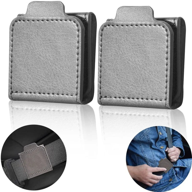 1pair Child and Adult Car Seat Belt Anti-strangle Adjuster(Gray) - Seat Belts & Padding by PMC Jewellery | Online Shopping South Africa | PMC Jewellery | Buy Now Pay Later Mobicred