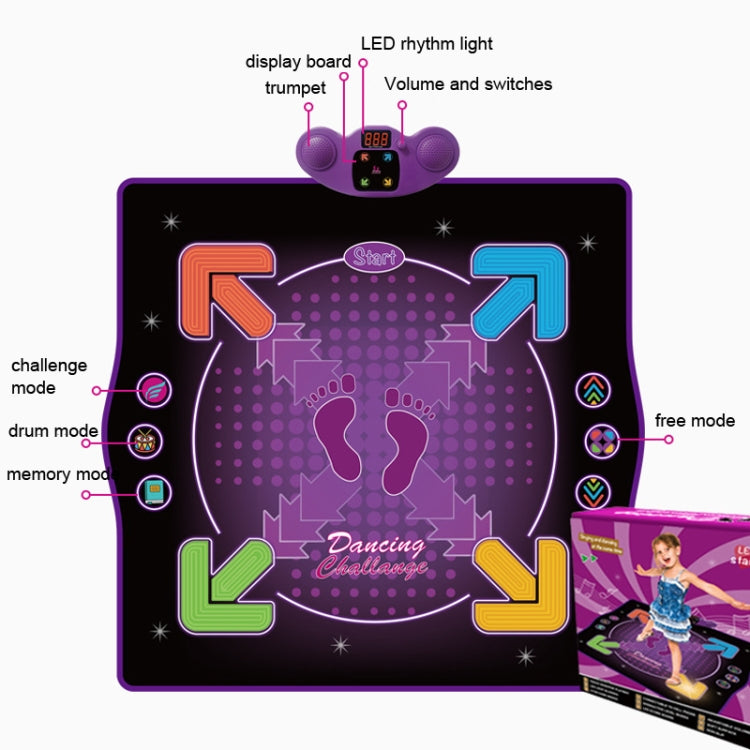 Bluetooth Electronic Dance Mat Children Music Dance Pad, Spec: Basic with Microphone - Others by PMC Jewellery | Online Shopping South Africa | PMC Jewellery