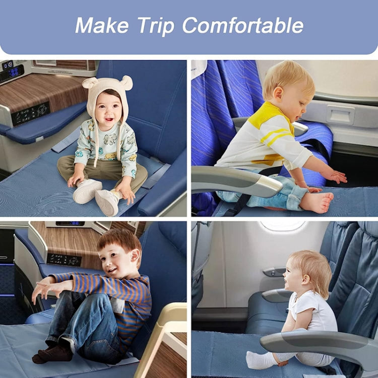 79 x 44cm Kids Airplane Seat Extender Portable Travel Seat Cushion(Blue) - Seat Accessories by PMC Jewellery | Online Shopping South Africa | PMC Jewellery | Buy Now Pay Later Mobicred