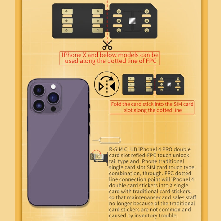 R-SIM18 CLUB Unlock Card Integrate TMSI / eSIM / ICCID / IPCC for iOS16 System - Unlock SIM Card by PMC Jewellery | Online Shopping South Africa | PMC Jewellery