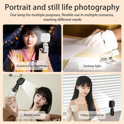 LED Mobile Phone Live Beauty Fill Light USB Charging Camera Pocket Light(White) - Selfie Light by PMC Jewellery | Online Shopping South Africa | PMC Jewellery | Buy Now Pay Later Mobicred