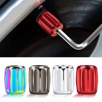 4pcs/set Metal Anti-theft Tyre Core Valve Personalised Conversion Cap, Color: Titanium Black - Tire Valve Caps by PMC Jewellery | Online Shopping South Africa | PMC Jewellery | Buy Now Pay Later Mobicred