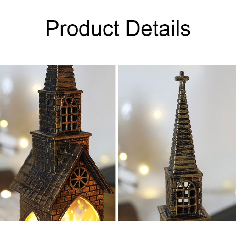 Christmas Decoration Lamps Church Shape Night Light Electronic Candle Candlelight, Style: Angel - Decoration Lamps by PMC Jewellery | Online Shopping South Africa | PMC Jewellery