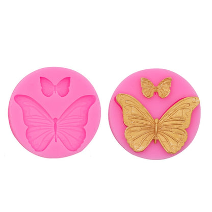 Butterfly Silicone Mold Fondant Chocolate Cake Decoration Mold Epoxy Brickearth Plaster Molds(NO.2 A685) - Food Molds by PMC Jewellery | Online Shopping South Africa | PMC Jewellery