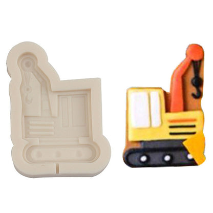 Cartoon Construction Site Tools Engineering Car Cake Decoration Molds, Specification: MK-3056 (Light Gray) - Food Molds by PMC Jewellery | Online Shopping South Africa | PMC Jewellery