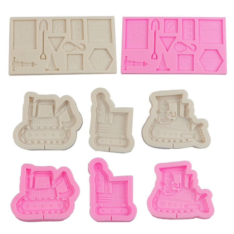 Cartoon Construction Site Tools Engineering Car Cake Decoration Molds, Specification: MK-3055 (Light Gray) - Food Molds by PMC Jewellery | Online Shopping South Africa | PMC Jewellery