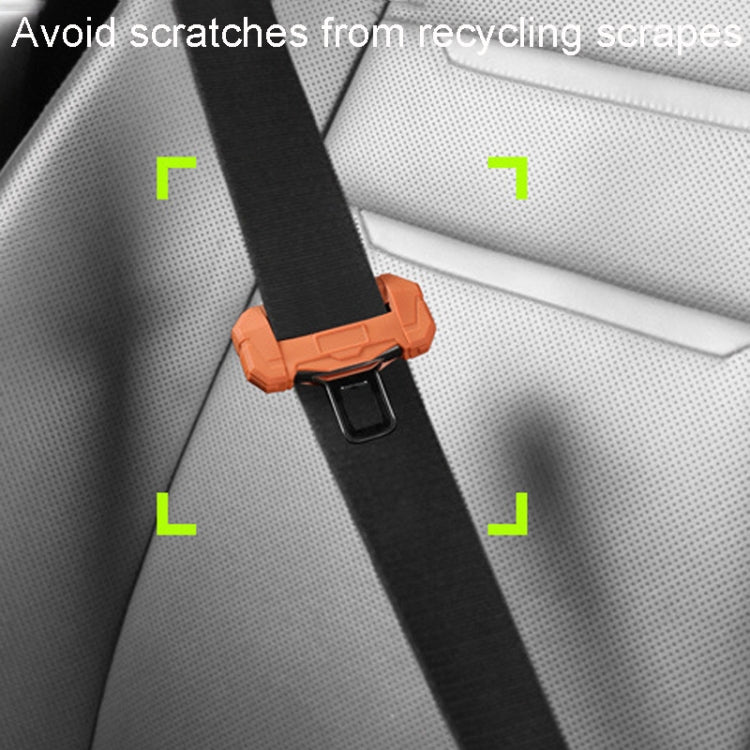 Small Car Seatbelt Buckle Protective Cover Anti Scratch Silicone Protector For Safety Belt Plugs(Black) - Seat Belts & Padding by PMC Jewellery | Online Shopping South Africa | PMC Jewellery | Buy Now Pay Later Mobicred