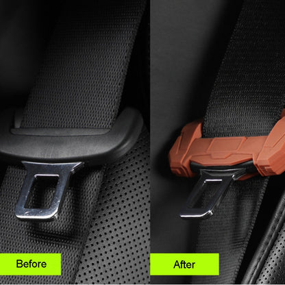 Small Car Seatbelt Buckle Protective Cover Anti Scratch Silicone Protector For Safety Belt Plugs(Black) - Seat Belts & Padding by PMC Jewellery | Online Shopping South Africa | PMC Jewellery | Buy Now Pay Later Mobicred