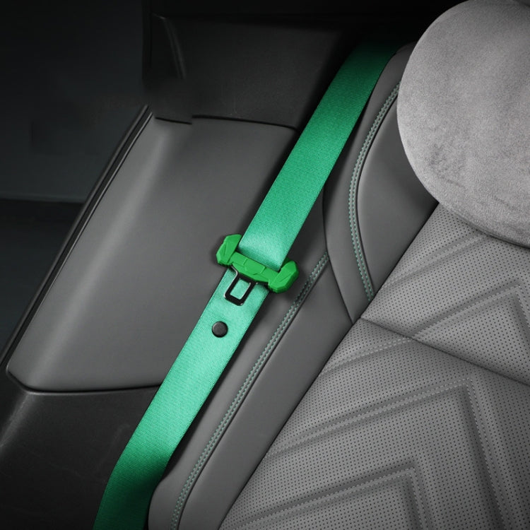 Large Car Seatbelt Buckle Protective Cover Anti Scratch Silicone Protector For Safety Belt Plugs(Green) - Seat Belts & Padding by PMC Jewellery | Online Shopping South Africa | PMC Jewellery | Buy Now Pay Later Mobicred