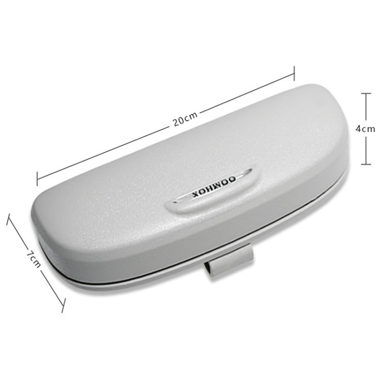 MCPP Car Multifunctional Glasses Case Car Visor Card Storage Sunglasses Holder(Gray) - Sunglasses & Glasses Clips by MCPP | Online Shopping South Africa | PMC Jewellery | Buy Now Pay Later Mobicred