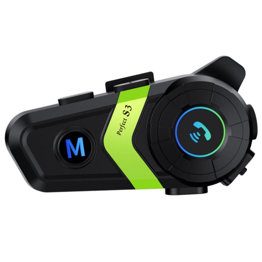 S3 Motorcycle Helmet Bluetooth Headset For Full and Half Helmets(Green) - Motorcycle Walkie Talkie by PMC Jewellery | Online Shopping South Africa | PMC Jewellery | Buy Now Pay Later Mobicred