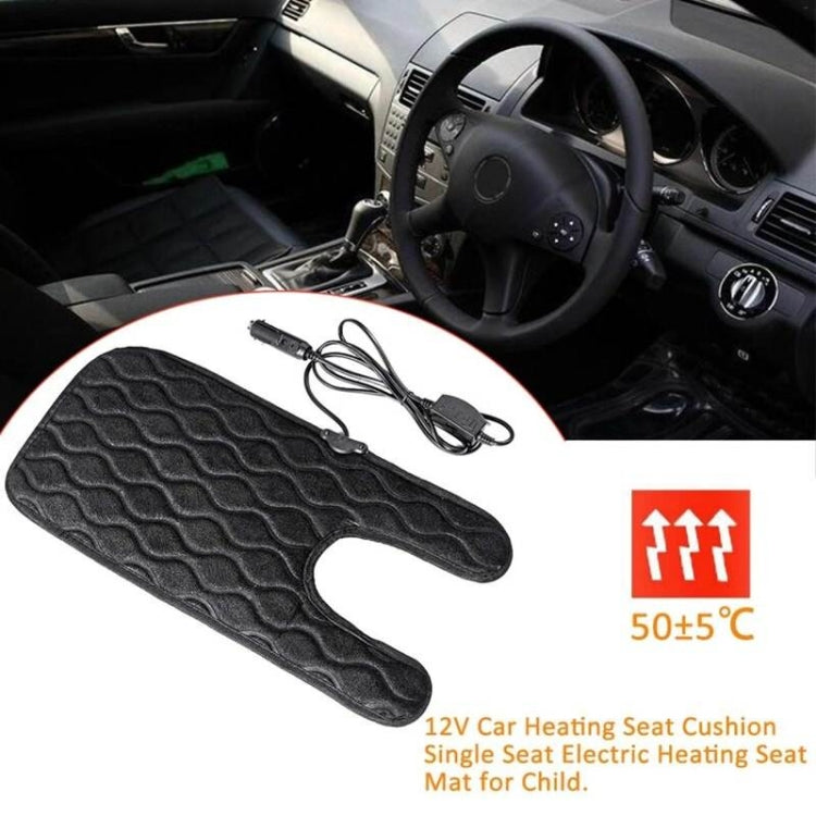 Children Single-Seat Car Winter Electric Heated Seat Cushion(Black) - Seat Accessories by PMC Jewellery | Online Shopping South Africa | PMC Jewellery | Buy Now Pay Later Mobicred