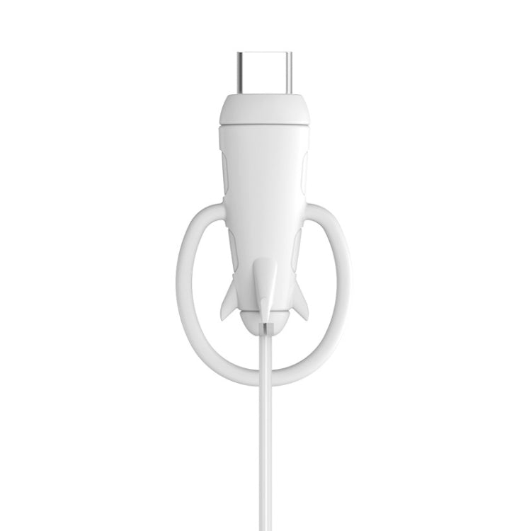 Data Line Protector For IPhone USB Type-C Charger Wire Winder Protection, Spec: Single Head Band White - Cable Organizer by PMC Jewellery | Online Shopping South Africa | PMC Jewellery | Buy Now Pay Later Mobicred