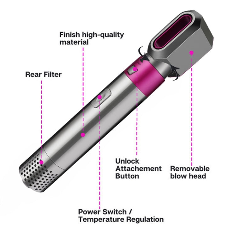 5 In 1 Hot Air Comb Automatic Curling Iron Square Model Hair Styling Comb Curling And Straightening, Plug: UK Plug - Hair Curler by PMC Jewellery | Online Shopping South Africa | PMC Jewellery | Buy Now Pay Later Mobicred