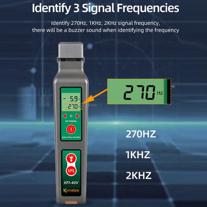 Komshine Fiber Optic Identifier Optical Cable Signal Direction Identifier With VFL Red Light 10mW(KFI-40V) - Fiber Optic Test Pen by Komshine | Online Shopping South Africa | PMC Jewellery