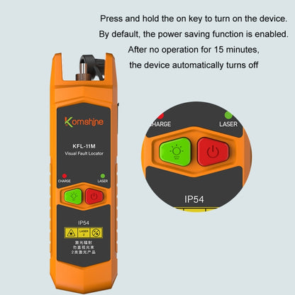 Komshine Mini Red Light Fiber Optic Test Pen, Model: KFL-11M-30 - Fiber Optic Test Pen by Komshine | Online Shopping South Africa | PMC Jewellery | Buy Now Pay Later Mobicred