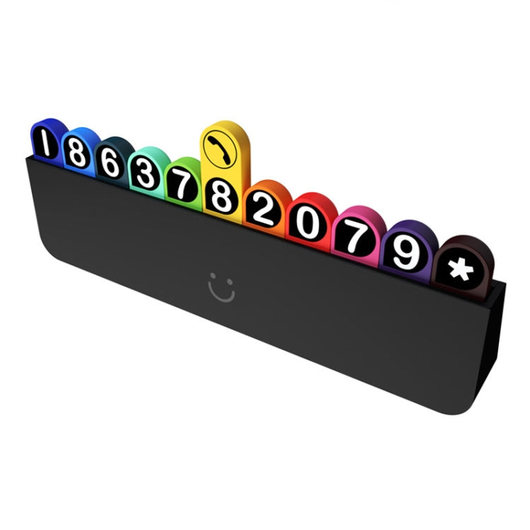 bbdd Temporary Parking License Plate Concealable Car Removal Number Plate(Rainbow Edition) - Parking Card by bbdd | Online Shopping South Africa | PMC Jewellery