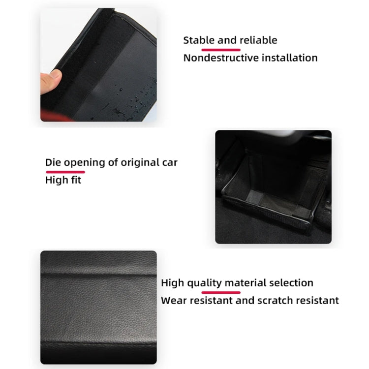 For Tesla Model Y PU Leather Car Interior Storage Glove Box Modification Accessories, Style: Air Outlet Model - Stowing Tidying by PMC Jewellery | Online Shopping South Africa | PMC Jewellery | Buy Now Pay Later Mobicred