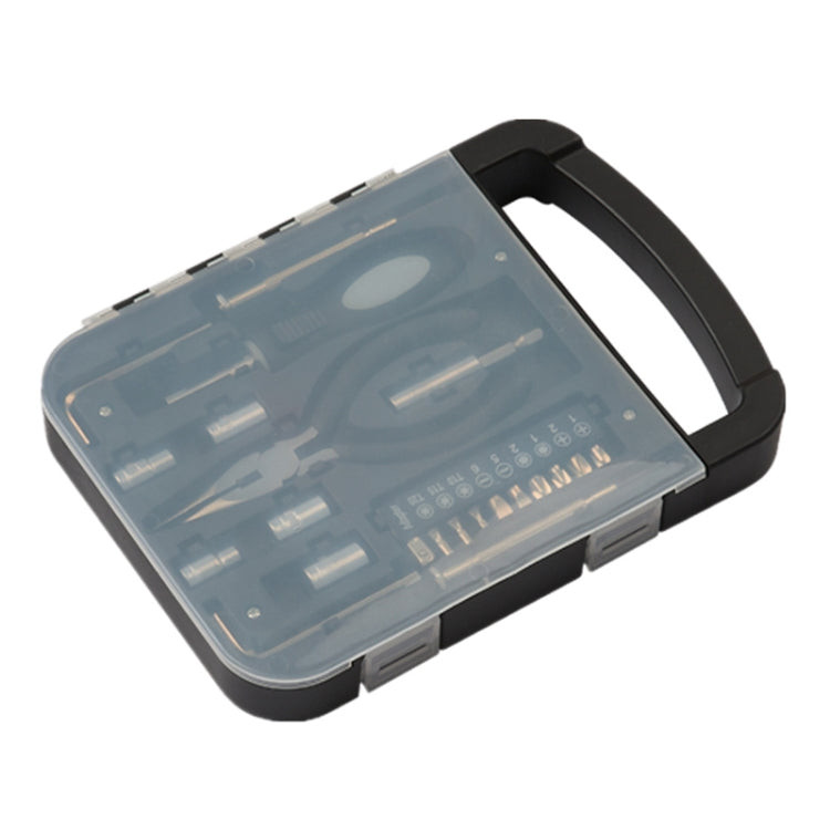 22 In 1 Transparent Lid Portable Tool Set Home Hardware Utility Kit - Combination Kit by PMC Jewellery | Online Shopping South Africa | PMC Jewellery