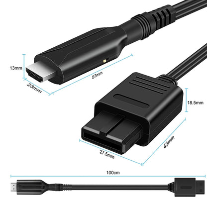 N64 To HDMI Converter For Nintendo Gamecube N64 / SNES / NGC(Black) - Adapter by PMC Jewellery | Online Shopping South Africa | PMC Jewellery | Buy Now Pay Later Mobicred