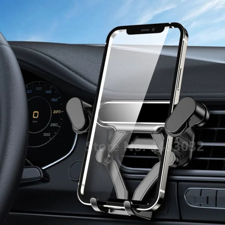 Car Air Vent Gravity Snap Phone Navigation Mount(Sun Pattern) - Car Holders by PMC Jewellery | Online Shopping South Africa | PMC Jewellery | Buy Now Pay Later Mobicred