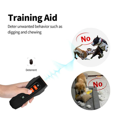 LED Flashing Light Handheld Ultrasonic Bark Arrester Frequency Conversion Dog Training Device(Dark Gray) - Training Aids by PMC Jewellery | Online Shopping South Africa | PMC Jewellery | Buy Now Pay Later Mobicred