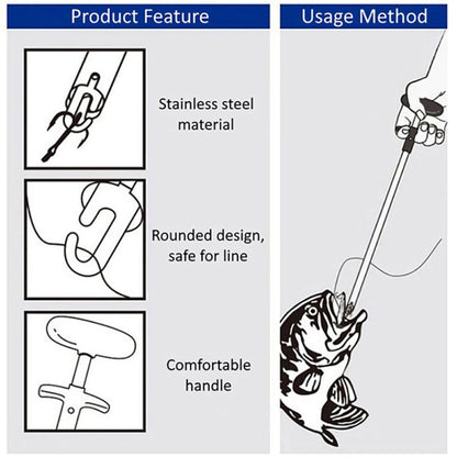 Aluminum Alloy Decoupler T-Shaped Fish Hook Remover Sea Fishing Equipment 24 X 7.5cm, Spec: Red - Fishing Hooks by PMC Jewellery | Online Shopping South Africa | PMC Jewellery