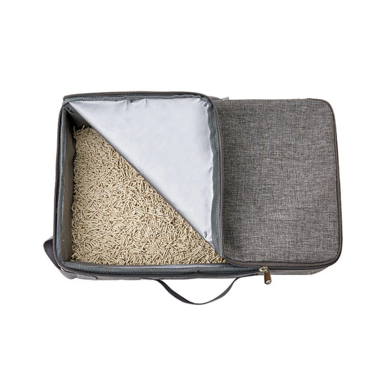 35x45cm Foldable Oxford Cloth Portable Cat Litter Box Pet Bag - Wash Litter Tray by PMC Jewellery | Online Shopping South Africa | PMC Jewellery